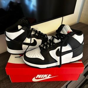 Nike High Dunk Pandas Black and White